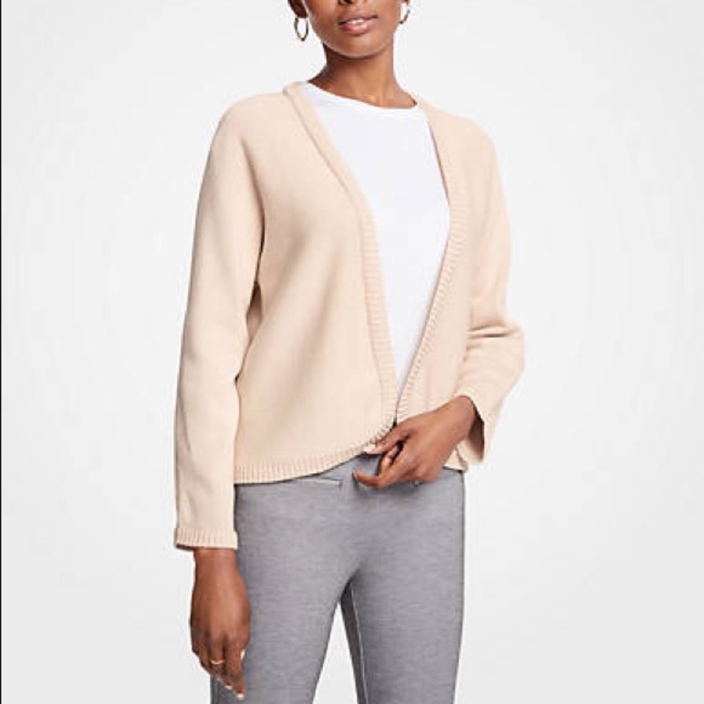 Ann Taylor cropped open cardigan - Picture 1 of 4
